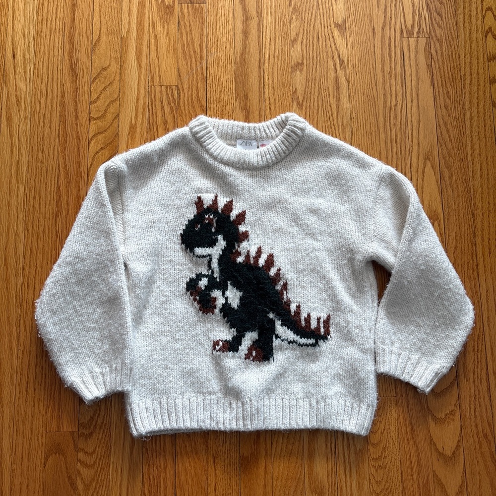 Zara Dinosaur Sweater Size 4-5